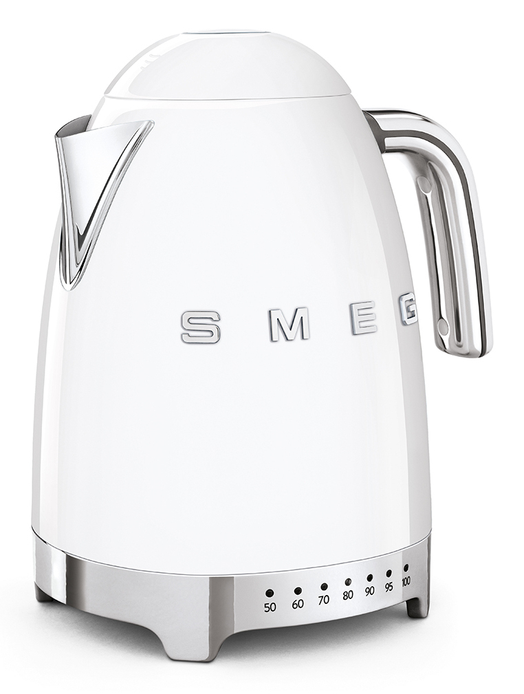 SMEG KLF04WHEU - 1,7 l - 2400 W - Weiß - Kunststoff - Edelstahl - Regelbare Temperatur - Wasserstandsanzeige, Ansicht 3