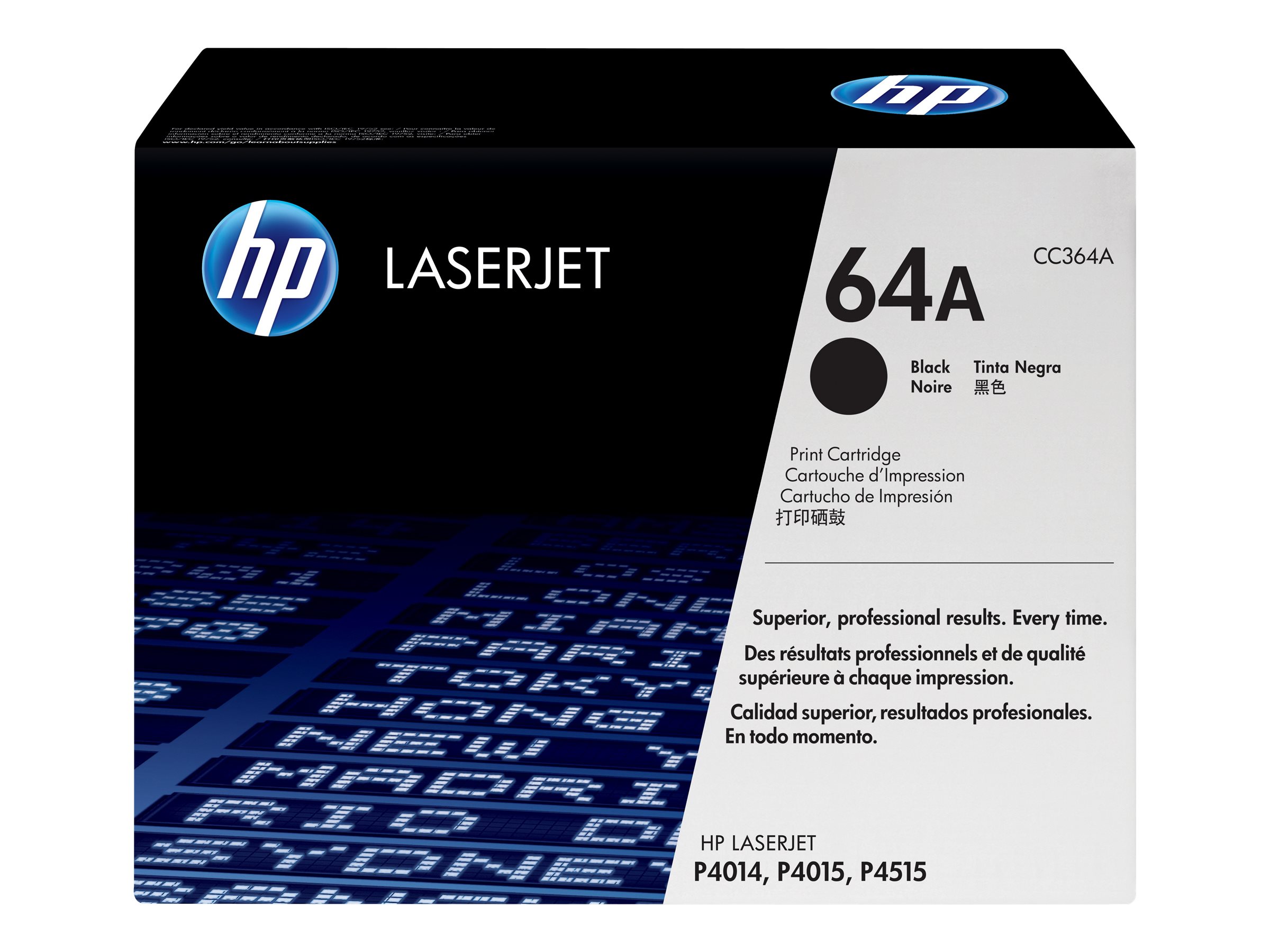 HP 64A - Schwarz - original - LaserJet - Tonerpatrone (CC364A) - für LaserJet P4014, P4015, P4515