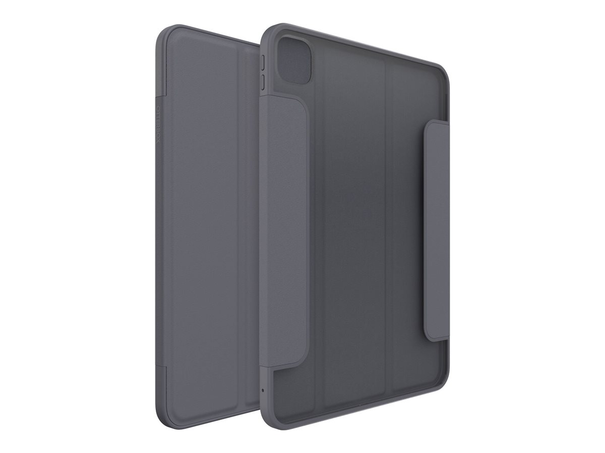 OtterBox Symmetry Series - Flip-Hülle für Tablet - Polycarbonat Kunstfaser - Thunderstorm (transparentdunkelgrau)