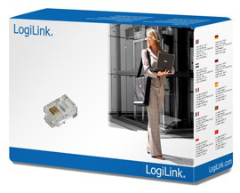 LogiLink Telefonanschluss - RJ-11 (M) - ungeschirmt (Packung mit 100), Ansicht 2