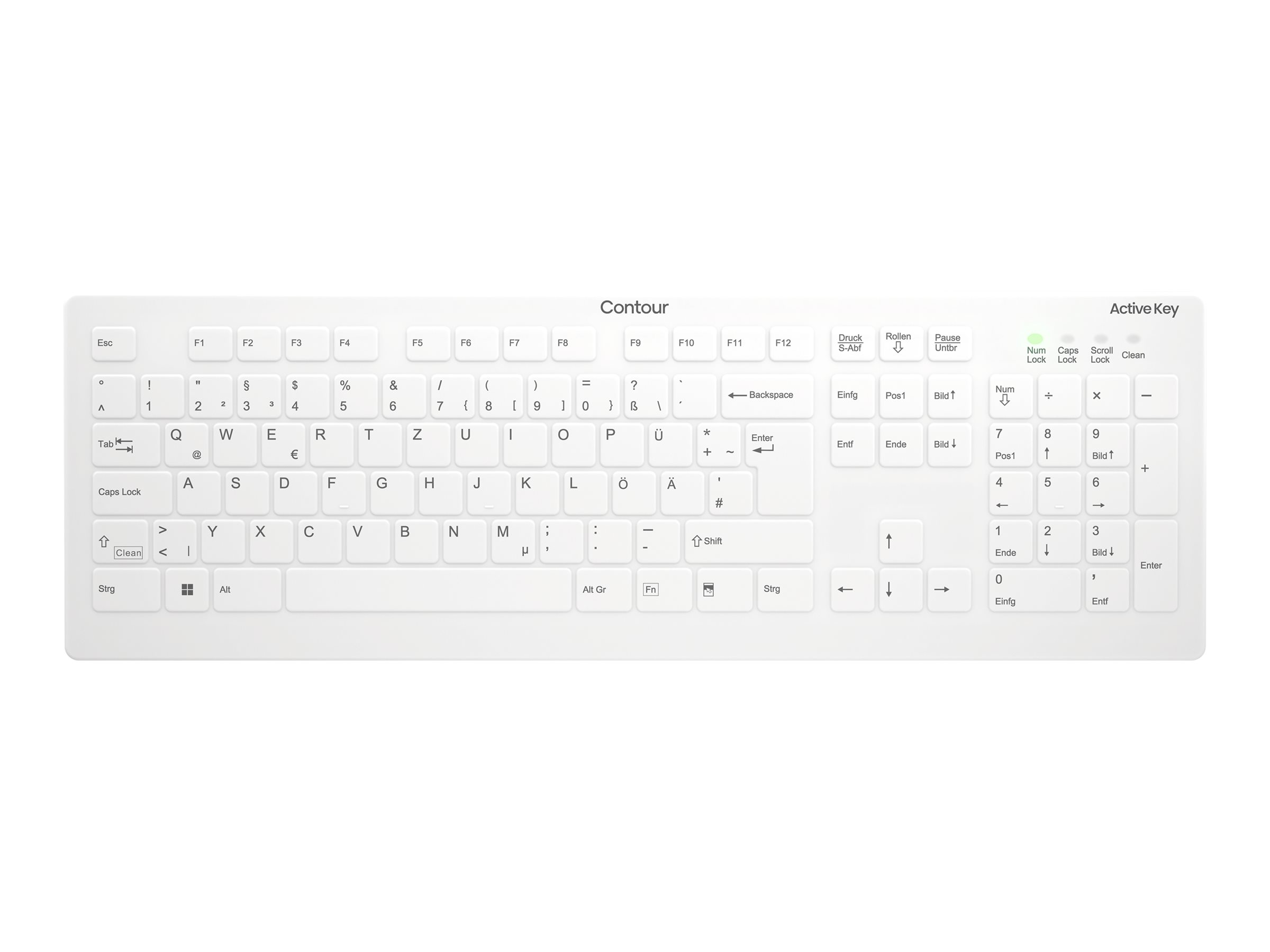 Cherry Contour Active Key QuickClean AK-C8112 - Tastatur