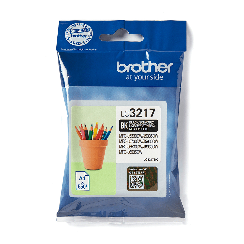 Brother LC3217BK, Schwarz, 550 ml, 1 Stück(e), Einzelpackung