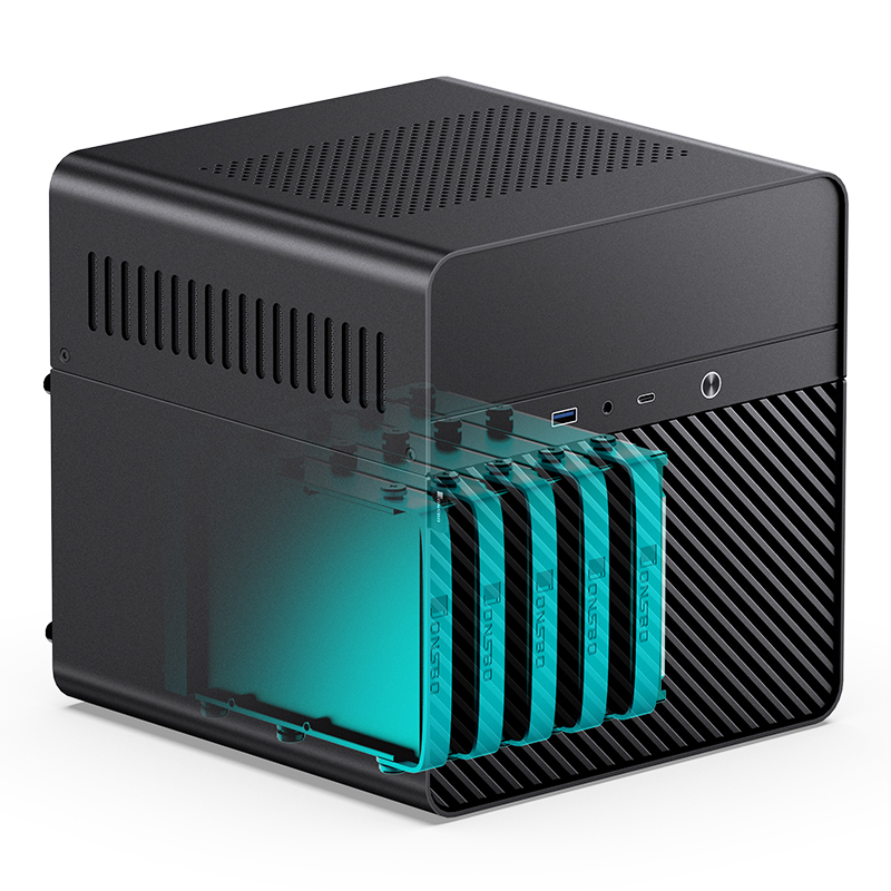 Jonsbo N2 Mini-ITX Gehäuse - schwarz - Gehäuse - Mini-ITX, Ansicht 2