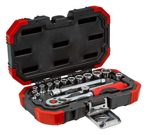 Gedore R49003016 - Steckschlüssel-Satz - 1/4" - Metrisch - 12 Kopf/Köpfe - 4,4.5,5,5.5,6,7,8,9,10,11,12,13 mm, Ansicht 3
