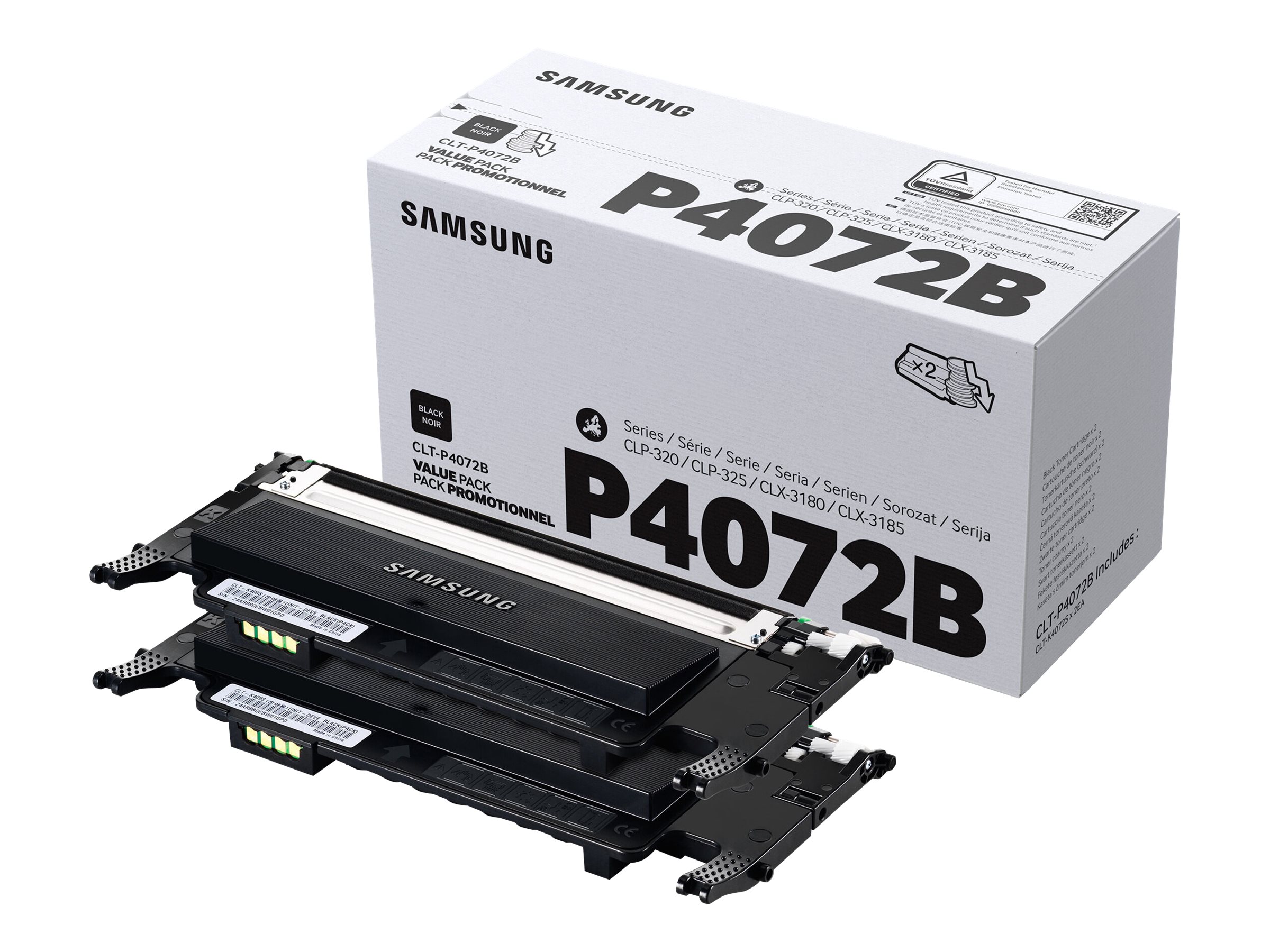 Samsung CLT-P4072B - 2er-Pack - Schwarz - original - Tonerpatrone (SU381A), Ansicht 3
