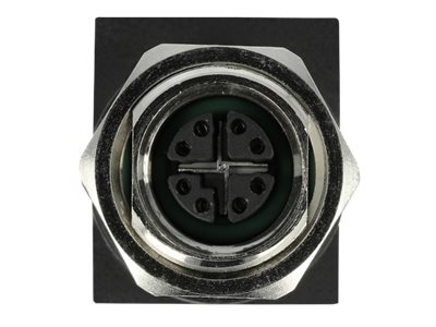 Delock Netzwerkadapter - 8-polig M12 (W) gerade zu RJ-45 (W)