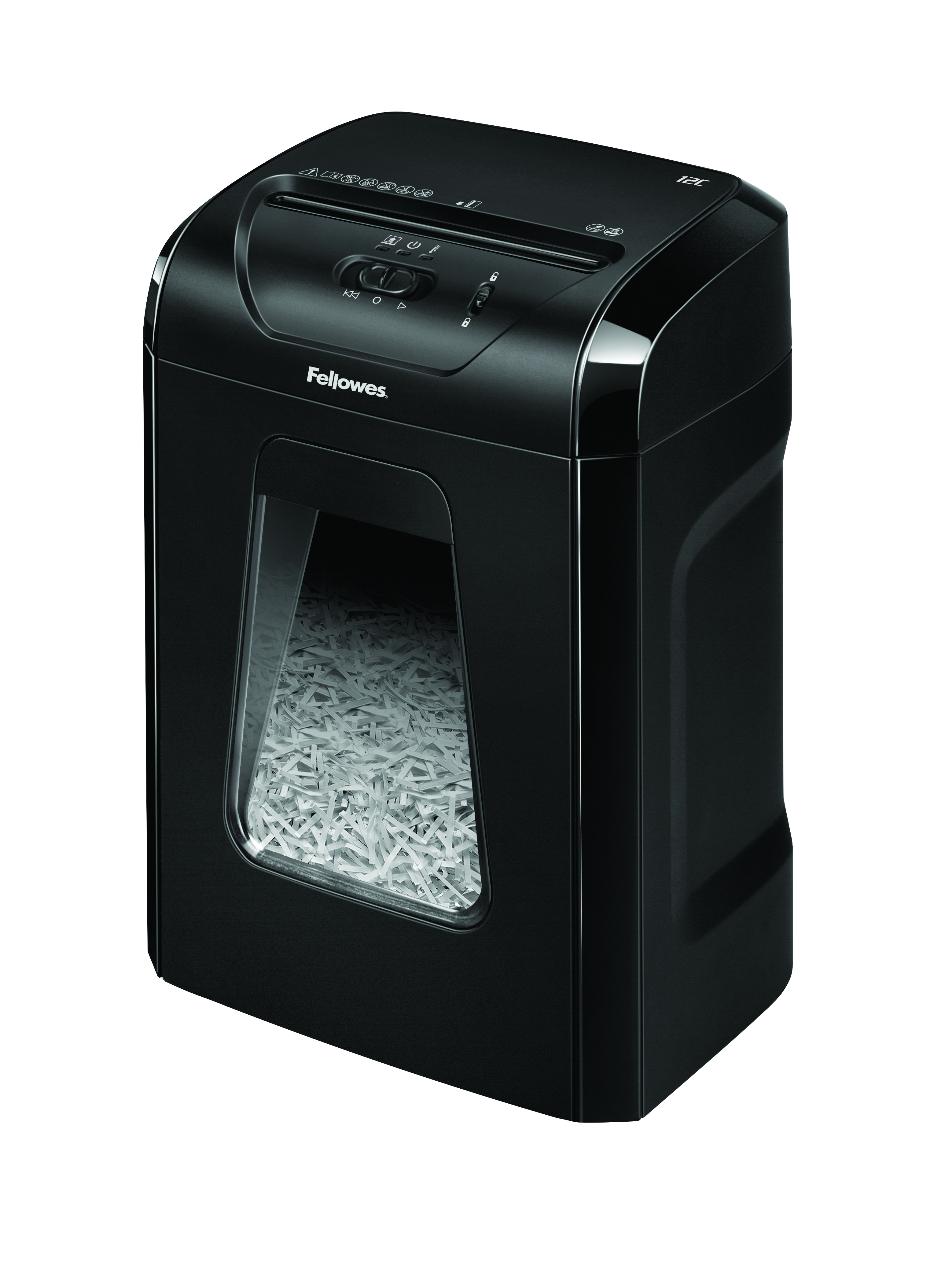 Fellowes Powershred 12C - Vorzerkleinerer - Kreuzschnitt, Ansicht 2