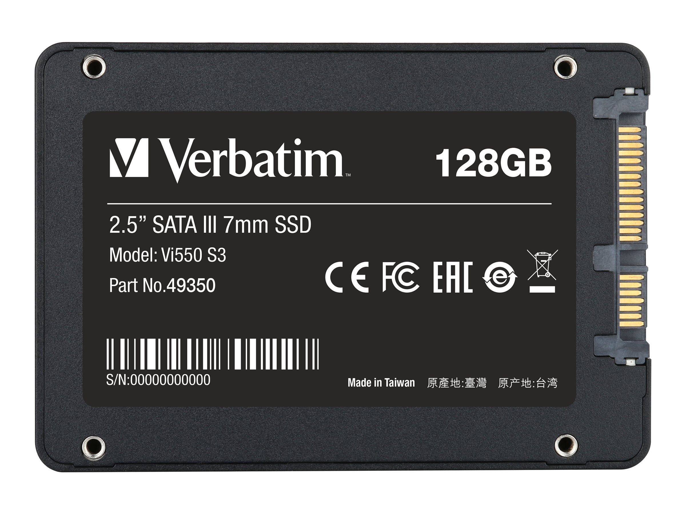 Verbatim Vi550 - SSD - 128 GB - intern - 2.5 (6.4 cm), Ansicht 4