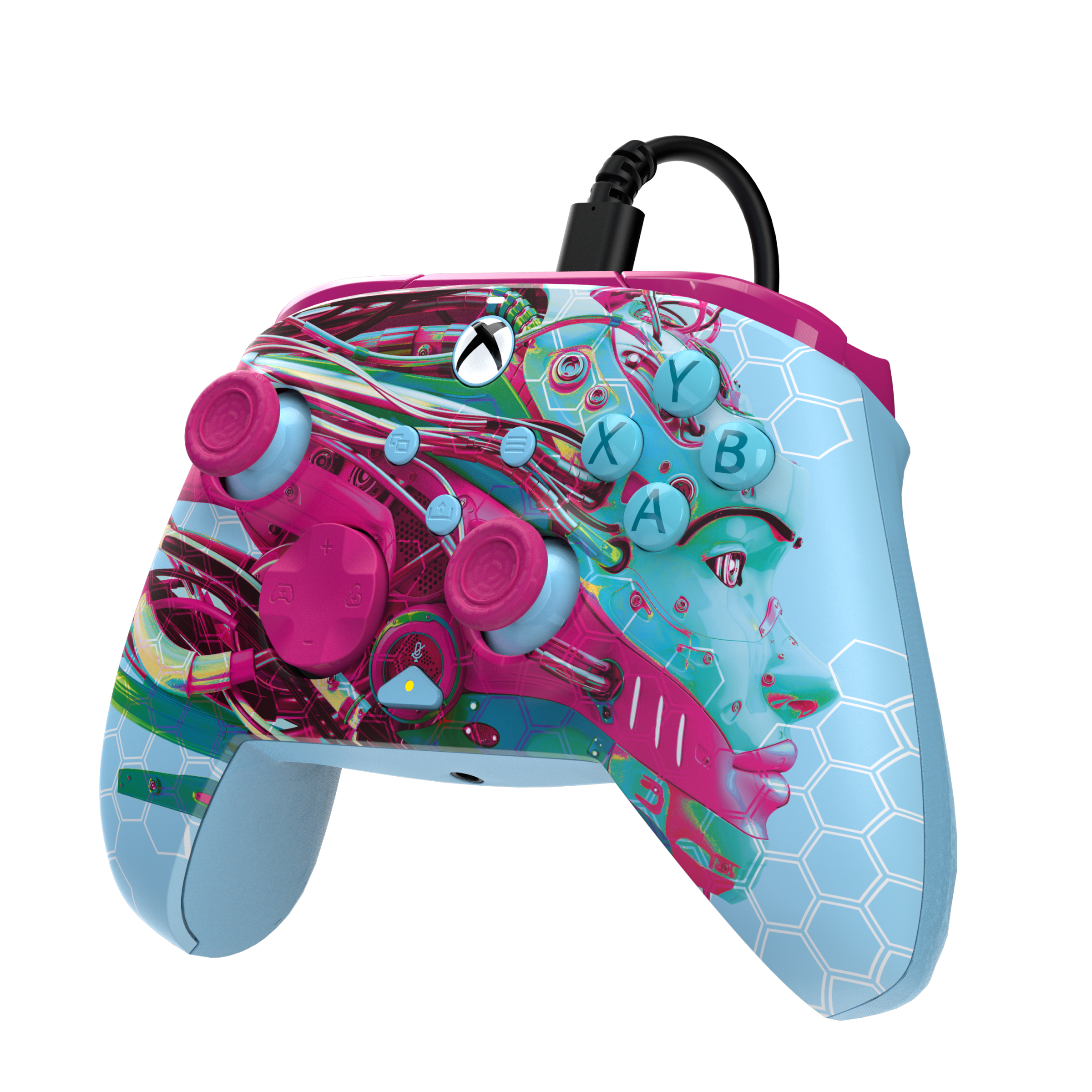 PDP Controller kabelgb.Rematch AndroidDreams GlowinDark XboX, Ansicht 3