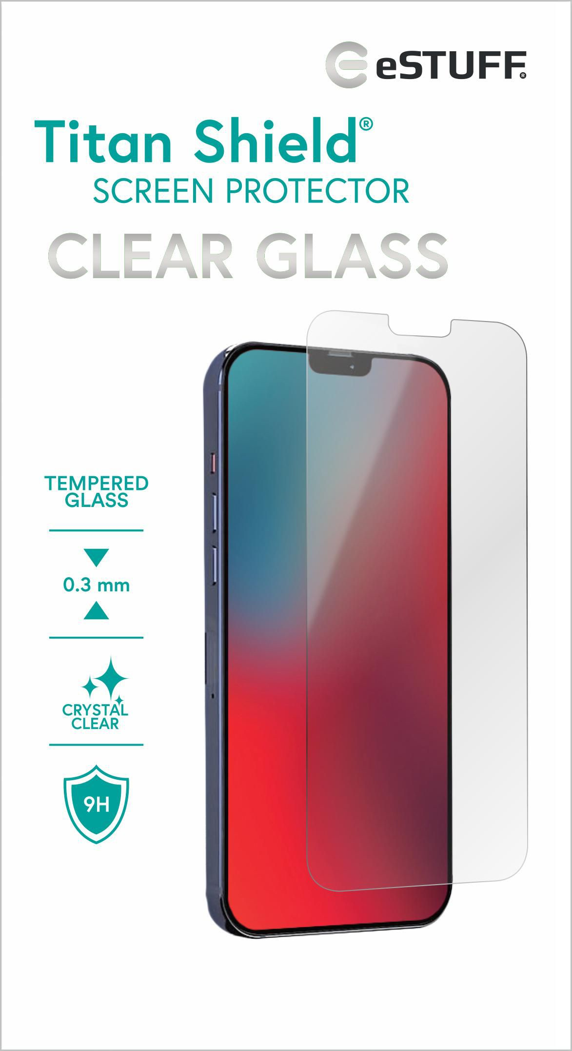 eSTUFF ES501150 - Apple - iPhone 12/12 Pro - Trockene Anwendung - Kratzresistent - Transparent - 1 Stück(e), Ansicht 3