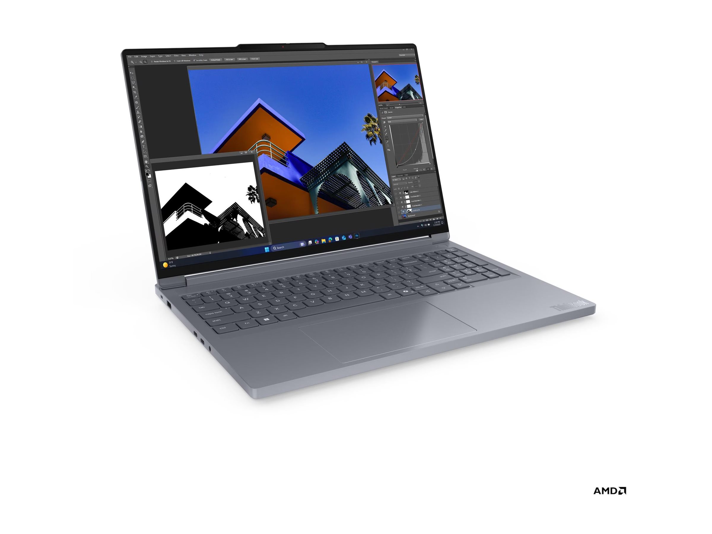 Lenovo ThinkBook 16p G6 ADR 21U0 - AMD Ryzen 9 8940HX / 2.4 GHz - Win 11 Pro - GeForce RTX 5060 - 32 GB RAM - 1 TB SSD NVMe - 40.6 cm (16")