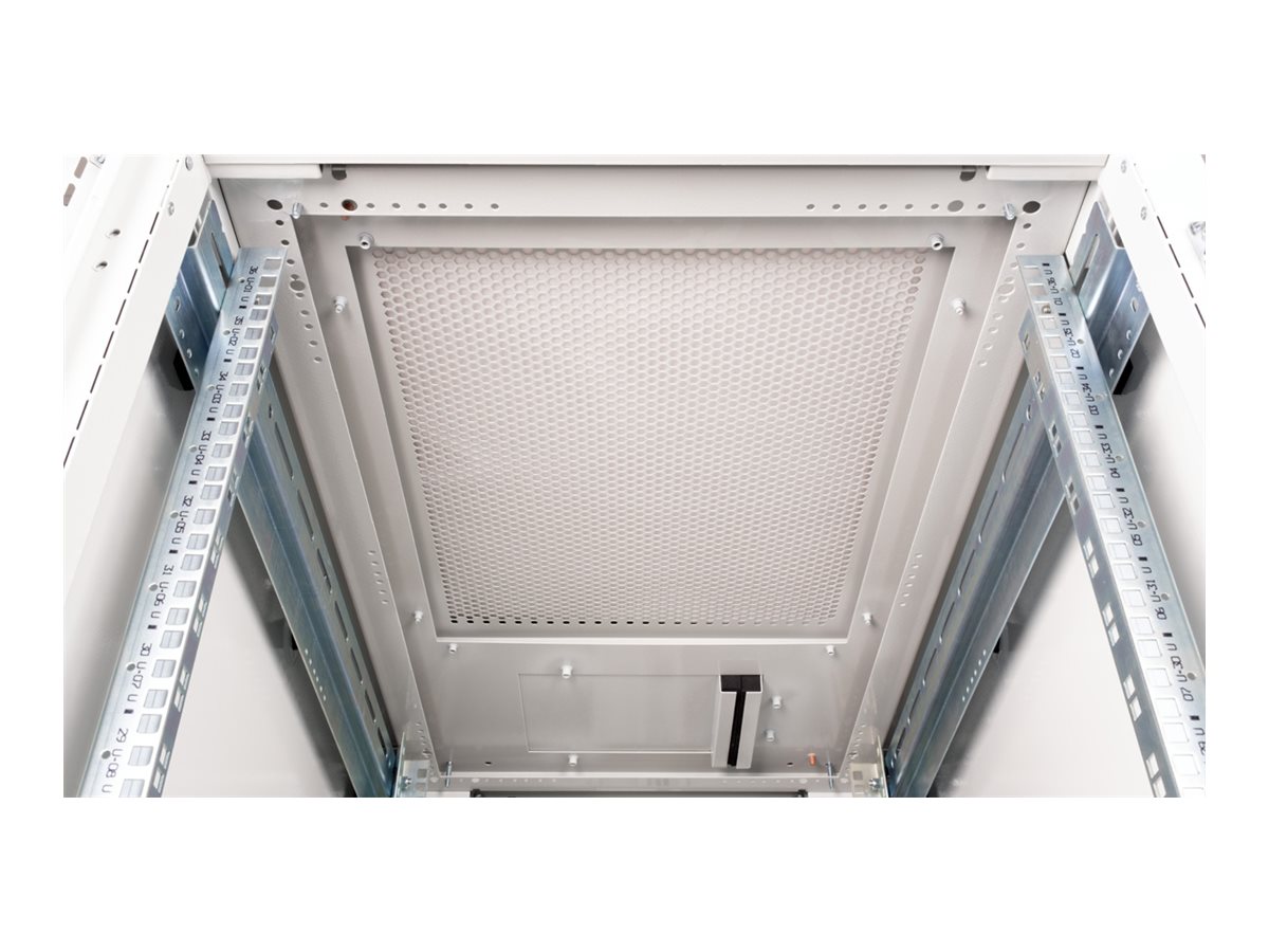 ROLINE 19 Zoll Serverschrank Pro 36 HE 600x1000 BxT grau Plexiglas, Ansicht 3