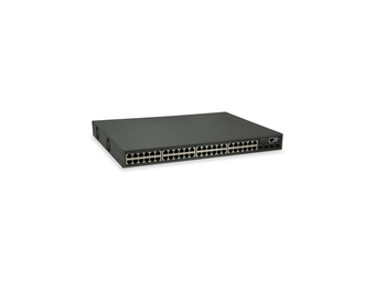 LevelOne 52-Port L3 Lite Managed Gigabit PoE Switch - 4 x 10GbE SFP+ - 48 PoE-Ausgänge - 400W PoE-Leistungsbudget - Managed - L3 - Gigabit Ethernet (101001000) - Power over Ethernet (PoE) - Rack-Einbau