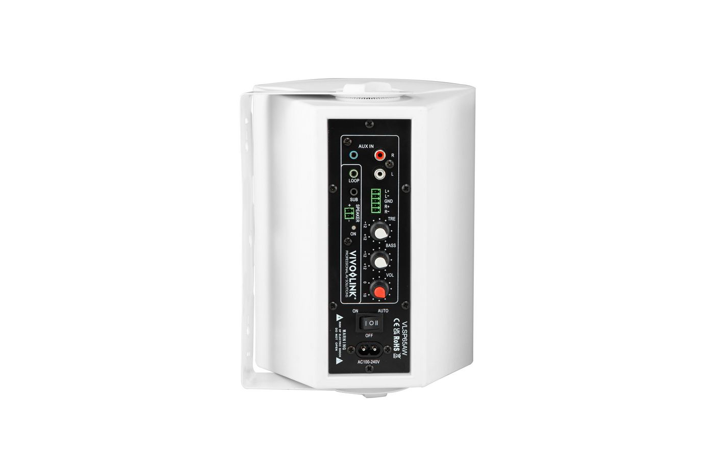 VivoLink VLSP65AW - 2-Wege - 2.0 Kanäle - Kabelgebunden - 60 W - 45 - 20000 Hz - Weiß, Ansicht 2