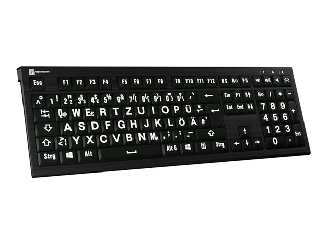 Logickeyboard Largeprint ASTRA 2 - Tastatur - hintergrundbeleuchtet - TL: Deutsch, QWERTZ, Ansicht 5