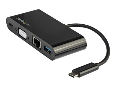 StarTech.com USB-C VGA Multiport Adapter - Power Delivery (60W) - USB 3.0 - Gigabit Ethernet - USB C Adapter für Mac, Windows, Chrome OS - Dockingstation