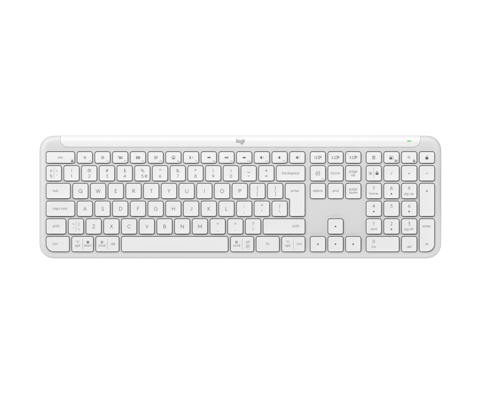 Logitech Signature Slim K950 - Tastatur - 100% - TL: US, QWERTY, Ansicht 3