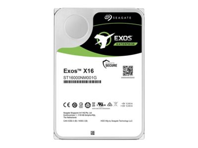 Seagate Exos X16 ST14000NM004G - Festplatte - verschlüsselt - 14 TB - intern - SAS 12Gbs - 7200 rpm - Puffer: 256 MB - Self-Encrypting Drive (SED)