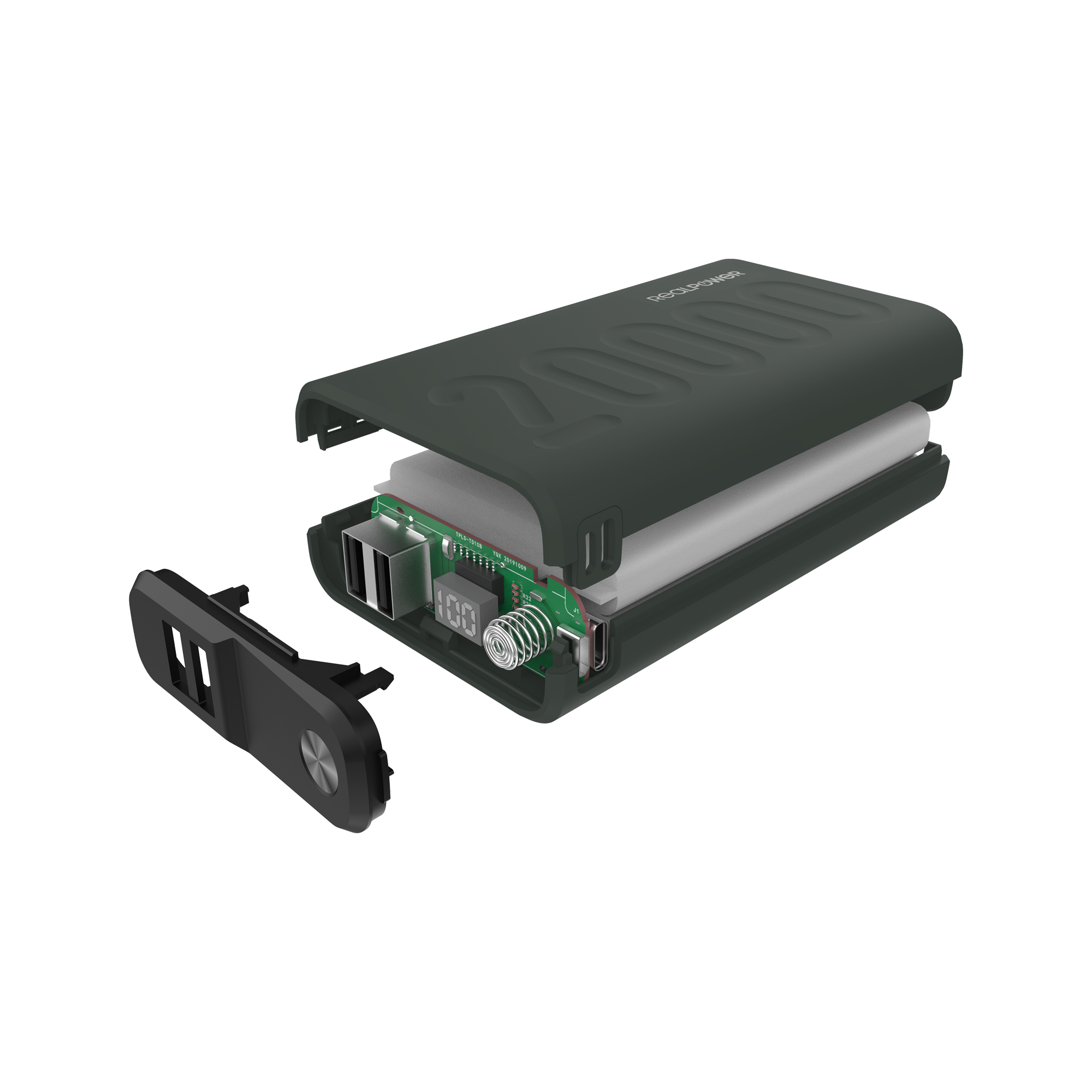 RealPower 333646 - 20000 mAh - Grün, Ansicht 3