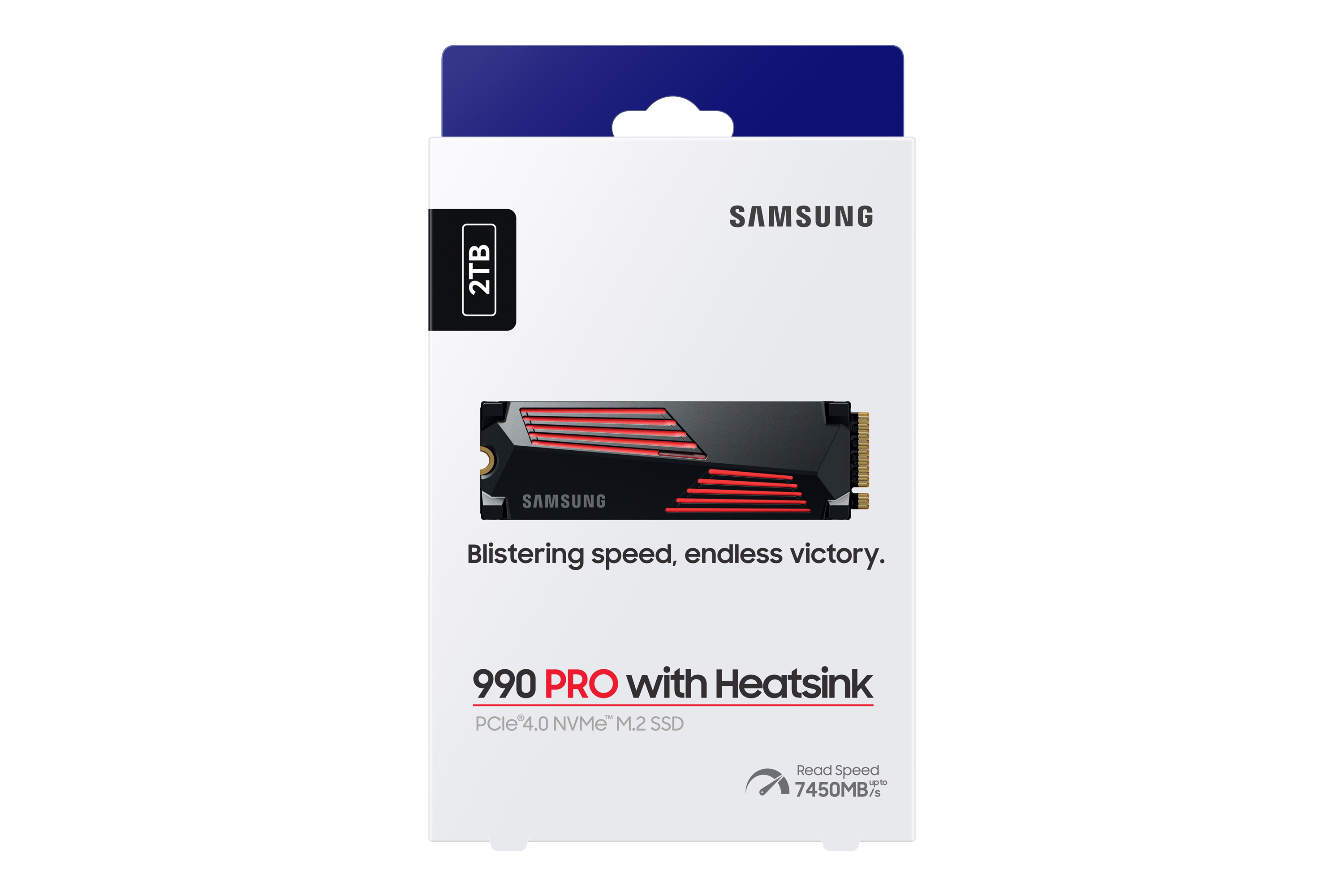 Samsung 990 PRO MZ-V9P2T0GW - SSD - verschlüsselt - 2 TB - intern - M.2 2280 - PCIe 4.0 x4 (NVMe), Ansicht 2