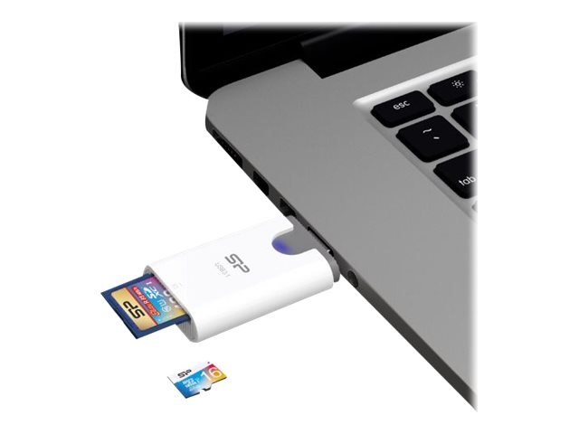 Silicon Power Card Reade Silicon-Power Combo USB 3.1 2 in 1 White