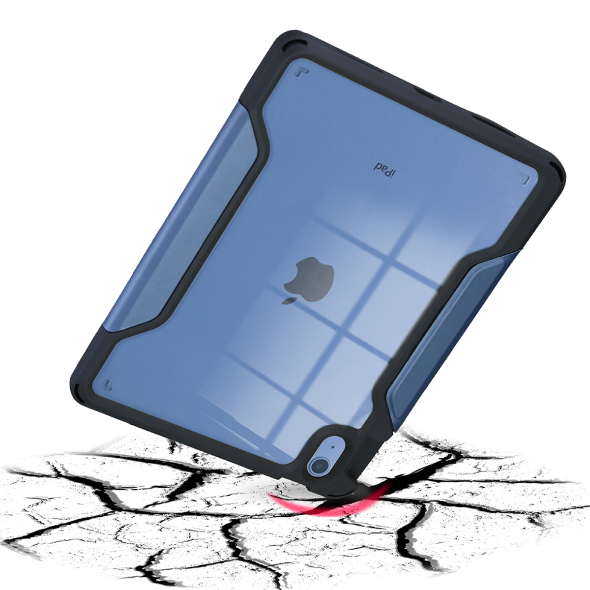 DEQSTER Rugged MAX Case 10.9 - für iPad 10te Gen. - Schutzhülle - starker Schutz - Robust - transparente Rückseite, Ansicht 4