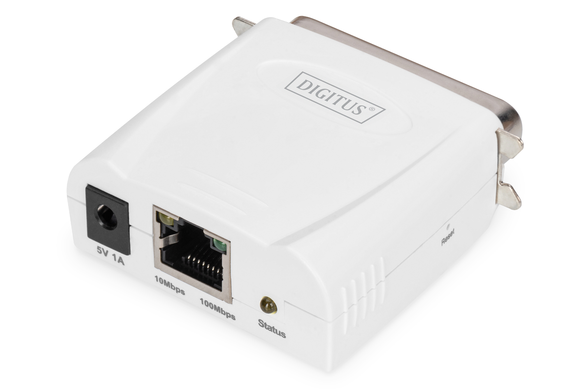 DIGITUS Fast Ethernet Print Server, Parallel, Ansicht 2