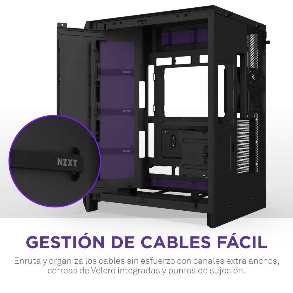NZXT H9 Flow Rgb schwarz matt Tempered Glass x 2 - Gehäuse - ATX - Midi/Minitower - ATX, Ansicht 3