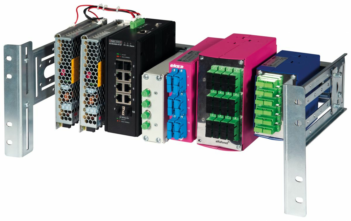 Equip 02U Hutschienenmodul 19 für Serverschränke si - Zubehör Stromversorgung - 0,48 m, Ansicht 2