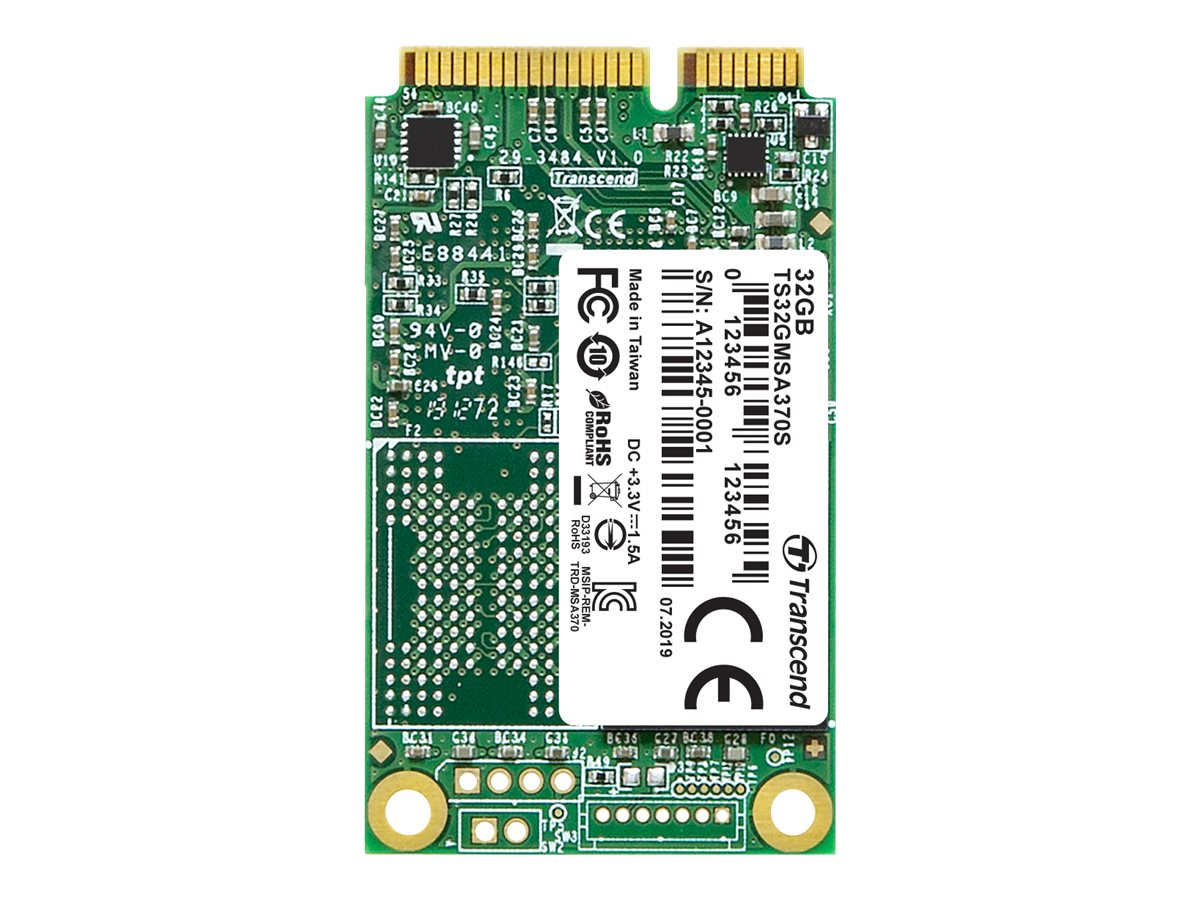 TRANSCEND 32GB mSATA SSD SATA III (TS32GMSA370S)