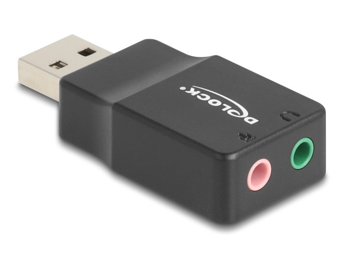 Delock Adapter USB-A auf Kopfhöreranschluss, Ansicht 2