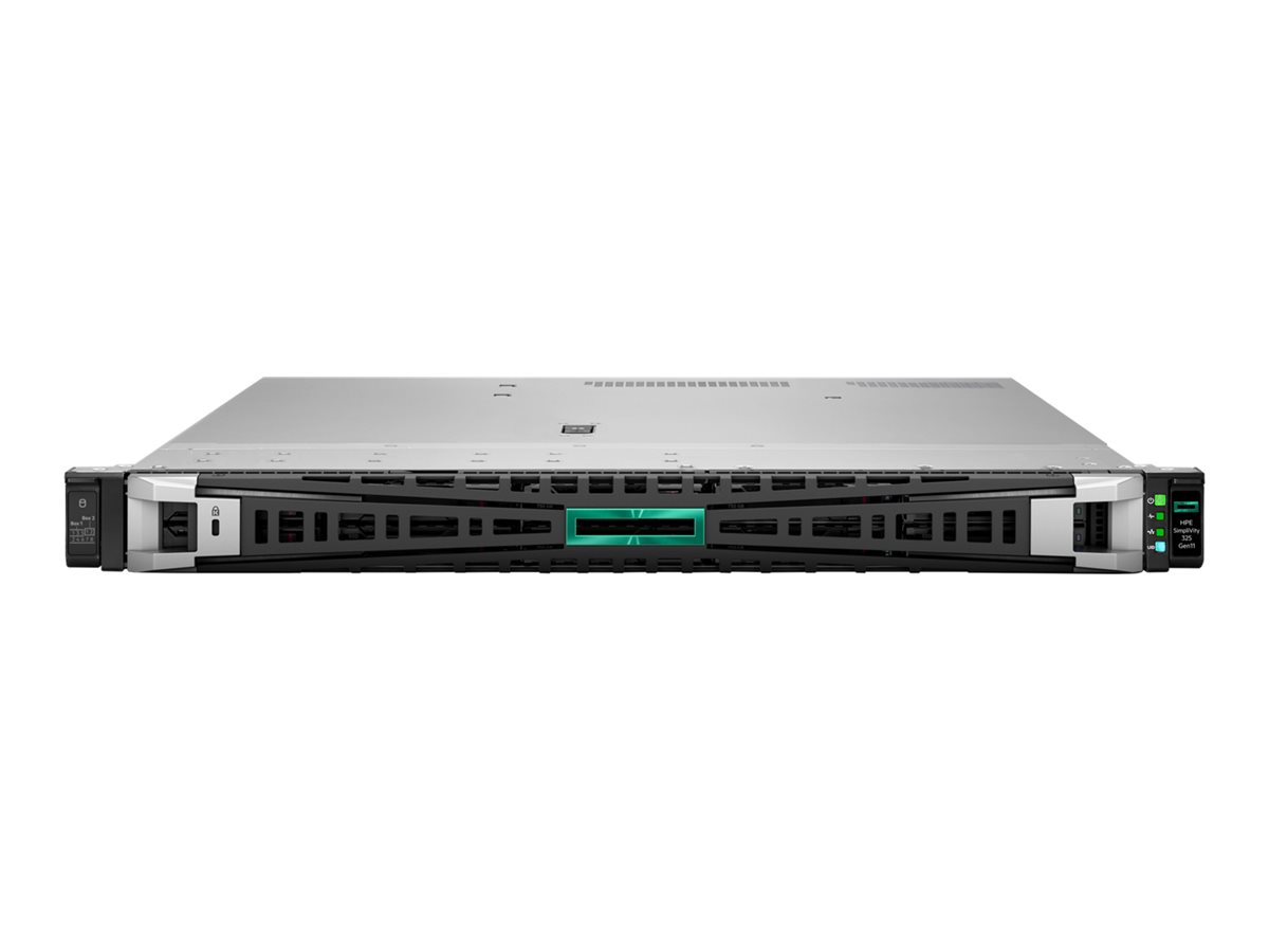 HPE SimpliVity 325 Gen11 Node - Server - Rack-Montage - 1U - 1-Weg - keine CPU - RAM 0 GB - SATASASNVMe - Hot-Swap 6.4 cm (2.5)