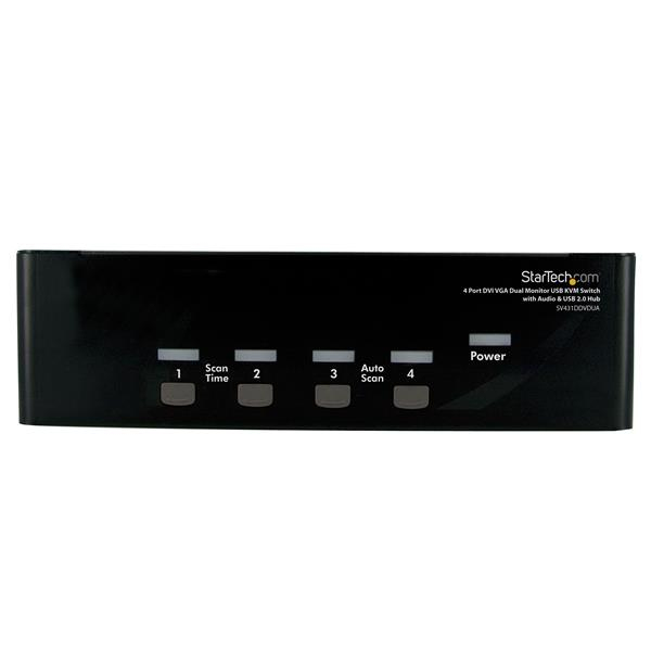 StarTech.com 4 Port DVI KVM USB Switch - 4-fach DVI Umschalter mit USB Hub, Ansicht 4