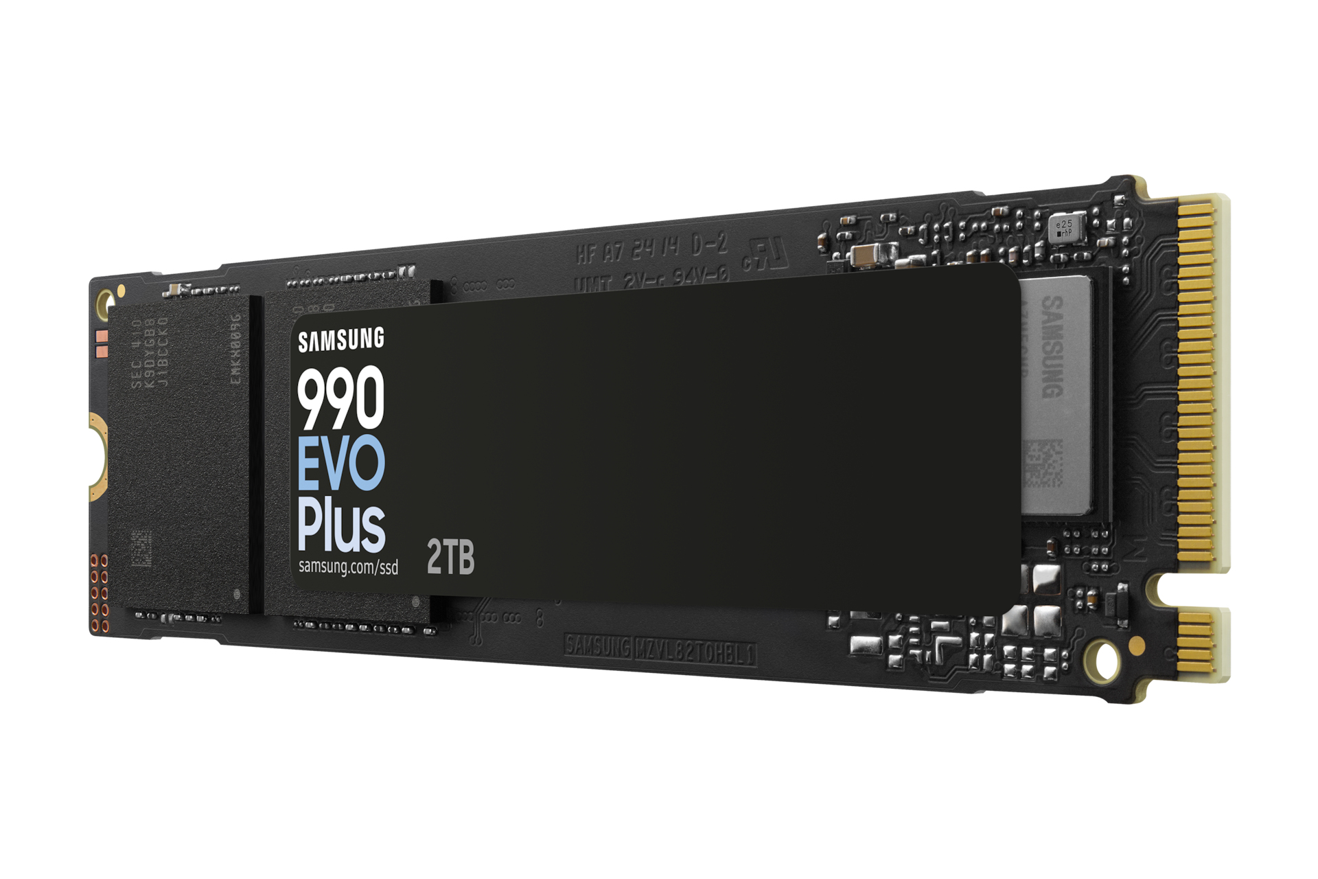 Samsung 990 EVO Plus MZ-V9S2T0 - SSD - verschlüsselt - 2 TB - intern - M.2 2280 - PCIe 5.0 x2 (NVMe), Ansicht 4