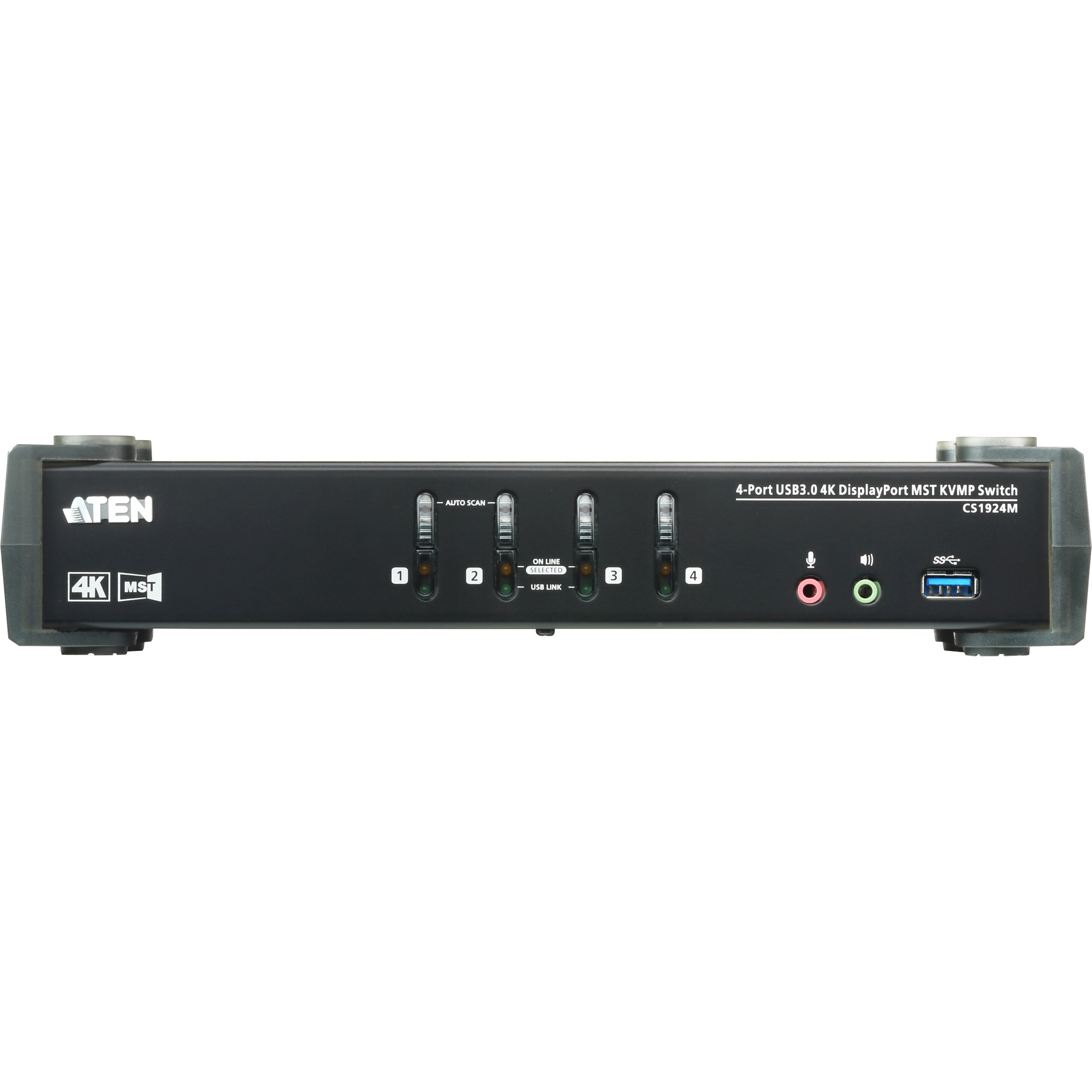 ATEN CS1924M - 4096 x 2160 Pixel - 4K Ultra HD - 4,89 W - Schwarz