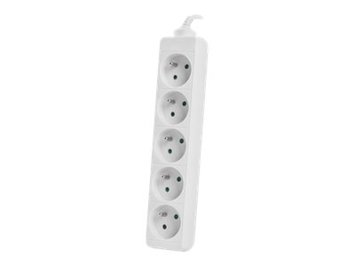 Lanberg Steckdosenleiste 5x 230V FRANZOES. ST. weiß - Steckdosenleiste, Ansicht 2