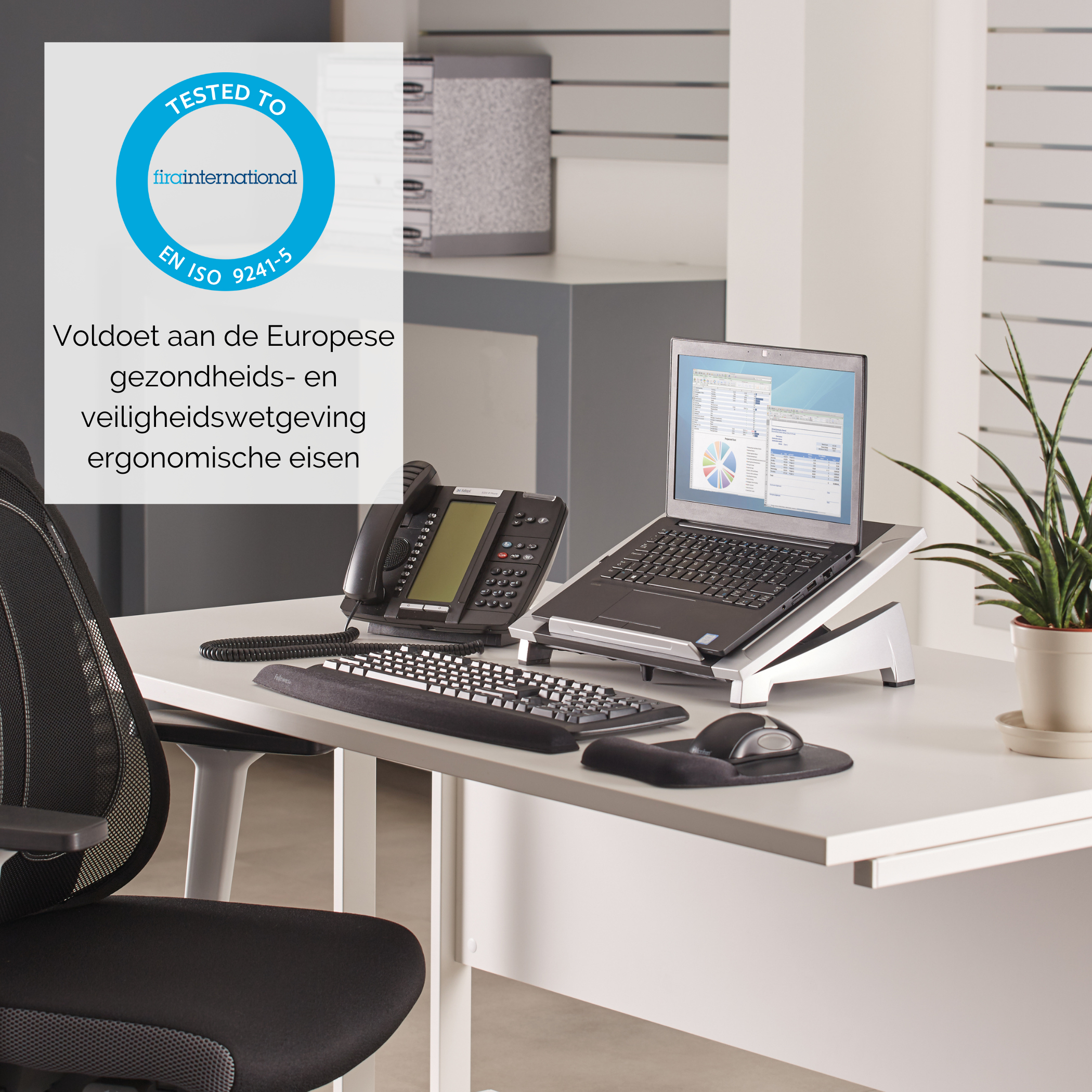Fellowes Laptop Riser - Notebook-Ständer - Schwarz, Ansicht 2