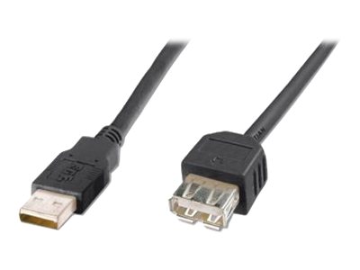 ASSMANN - USB-Verlängerungskabel - USB (W) zu USB (W) - USB 2.0 - 1.8 m - geformt