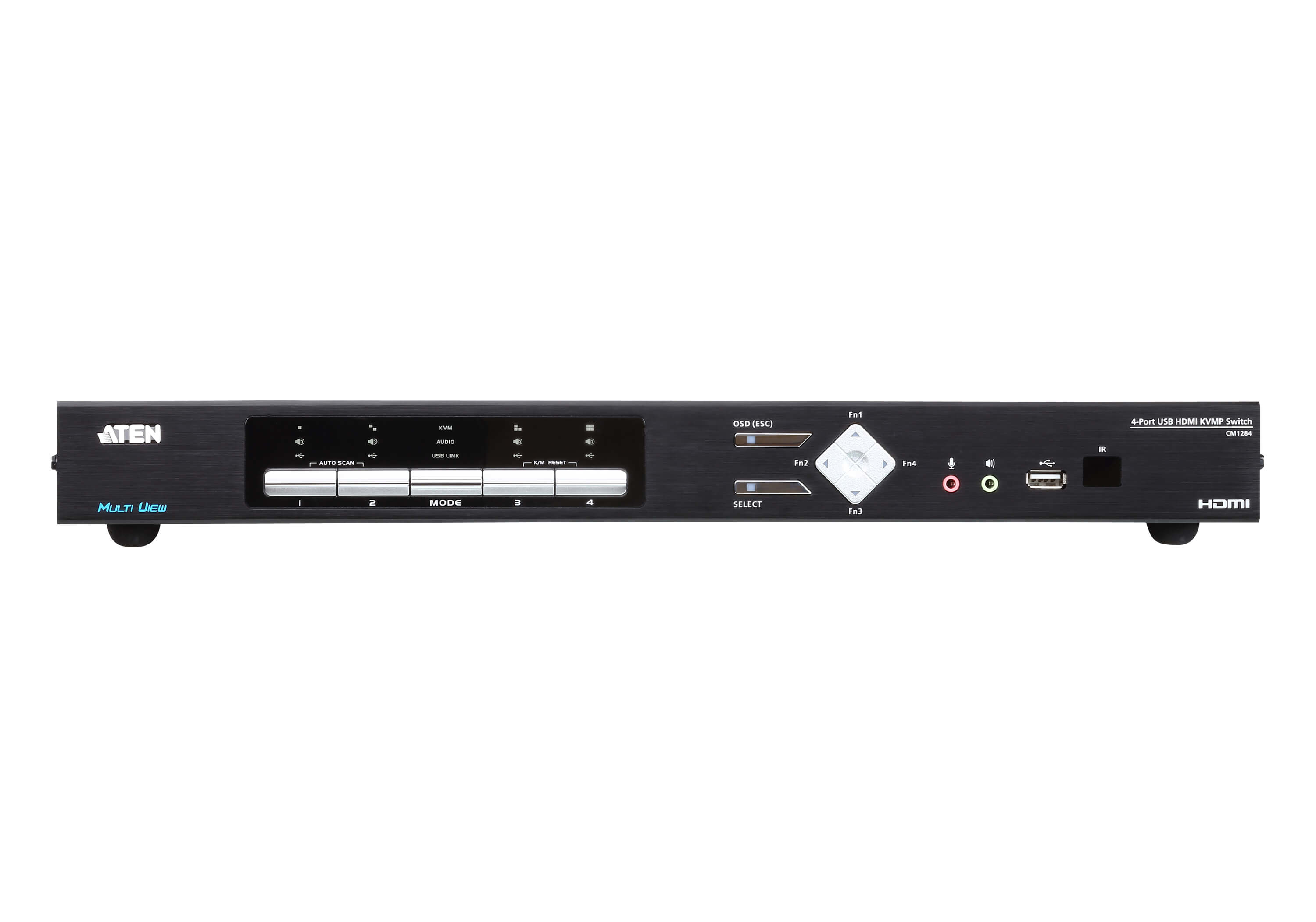 ATEN CM1284 4-Port USB HDMI Multi-View KVMP Switch, Ansicht 3