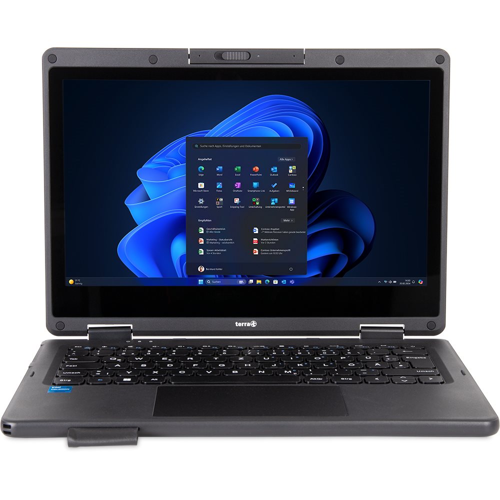 TERRA MOBILE 360-11V4 N100 W11P - Intel® N - 29,5 cm (11.6") - 1366 x 768 Pixel - 8 GB - 256 GB - Windows 11 Pro - Convertible - 3,4 GHz
