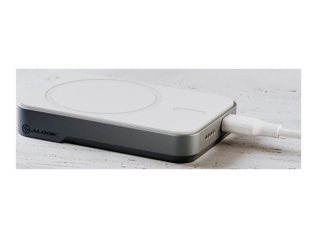 Alogic Matrix - Induktive Power Bank - 5000 mAh - 18 Watt - 12 A - Fast Charge (magnetisch, 24 pin USB-C), Ansicht 2