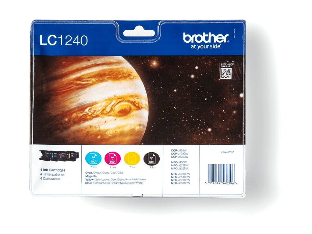 Brother LC1240 Value Pack - Schwarz, Gelb, Cyan
