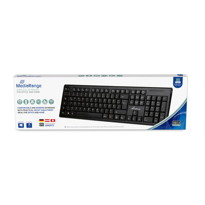 MEDIARANGE MROS111 - Tastatur - kabellos - 2.4 GHz - TL: Deutsch, QWERTZ, Ansicht 2