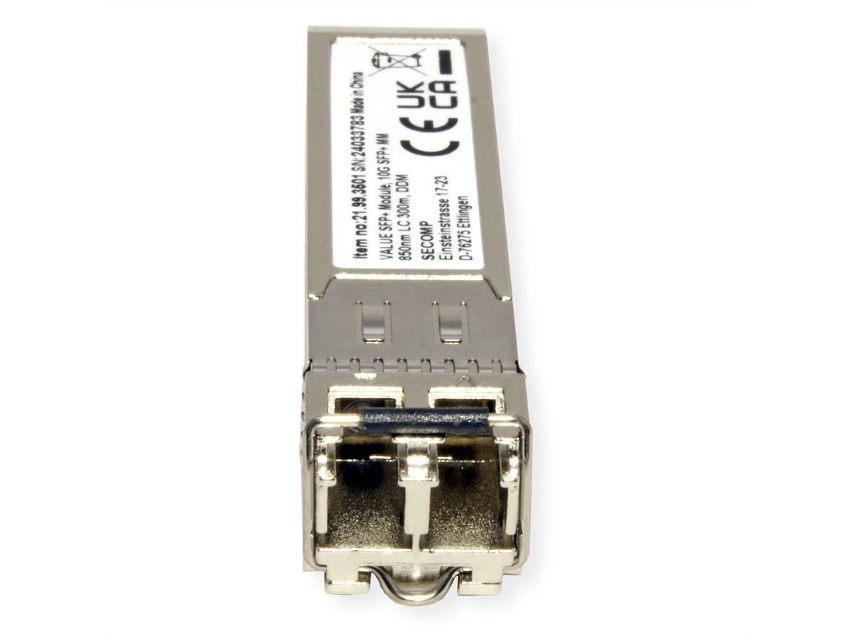 VALUE Generisches SFP+, LC, 10G Multimode, DDM - VALUE SFP+ Modul (MiniGBIC) SX/LC - 10G, Ansicht 3