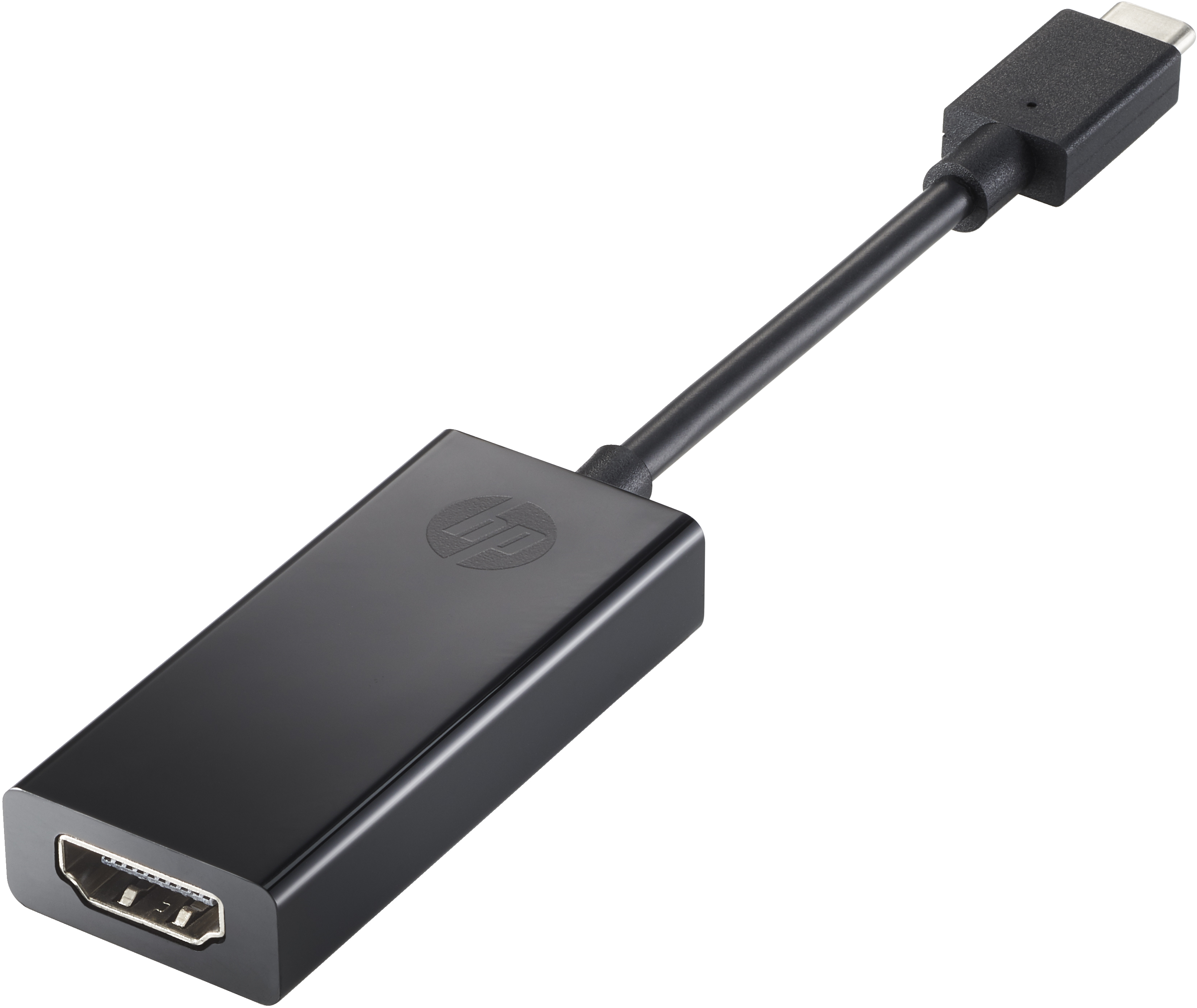 HP USB-C to HDMI 2.0, Schwarz, 111,2 mm, 44,2 mm, 17,1 mm, 31 g