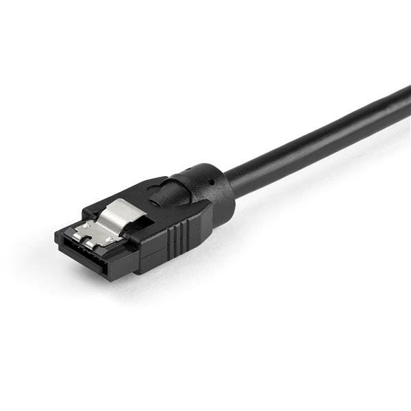 StarTech.com 0.3 m Round SATA Cable - Latching Connectors - 6Gbs SATA Cable - SATA-Kabel - Serial ATA 150/300/600, Ansicht 4