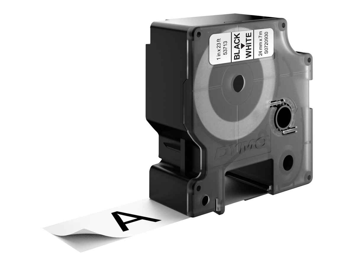 Dymo D1 Standard - Polyester - selbstklebend - Schwarz auf Weiß - Rolle (2,4 cm x 7 m), Ansicht 3