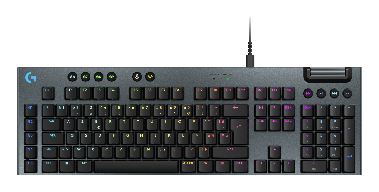 Logitech G G915 X - Tastatur - Hintergrundbeleuchtung - TL: Französisch, AZERTY, Ansicht 3