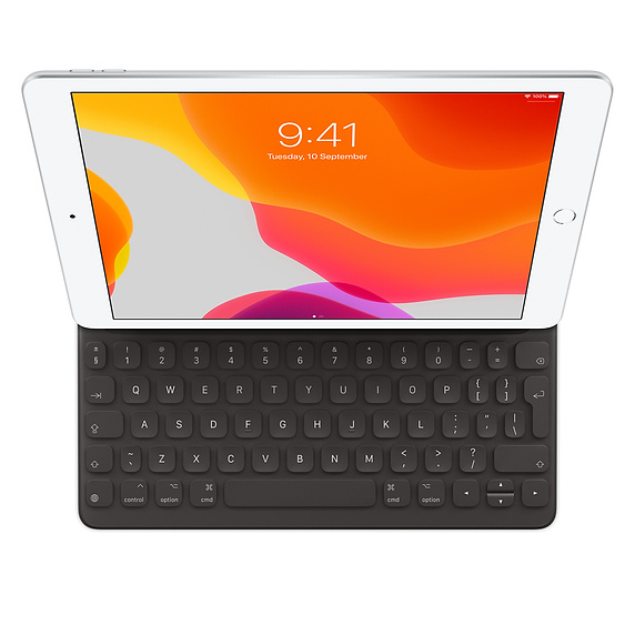 Apple Smart - Tastatur und Foliohülle für 10.2-inch iPad (7th & 8th & 9th generation) - TL: UK, QWERTY, Ansicht 2