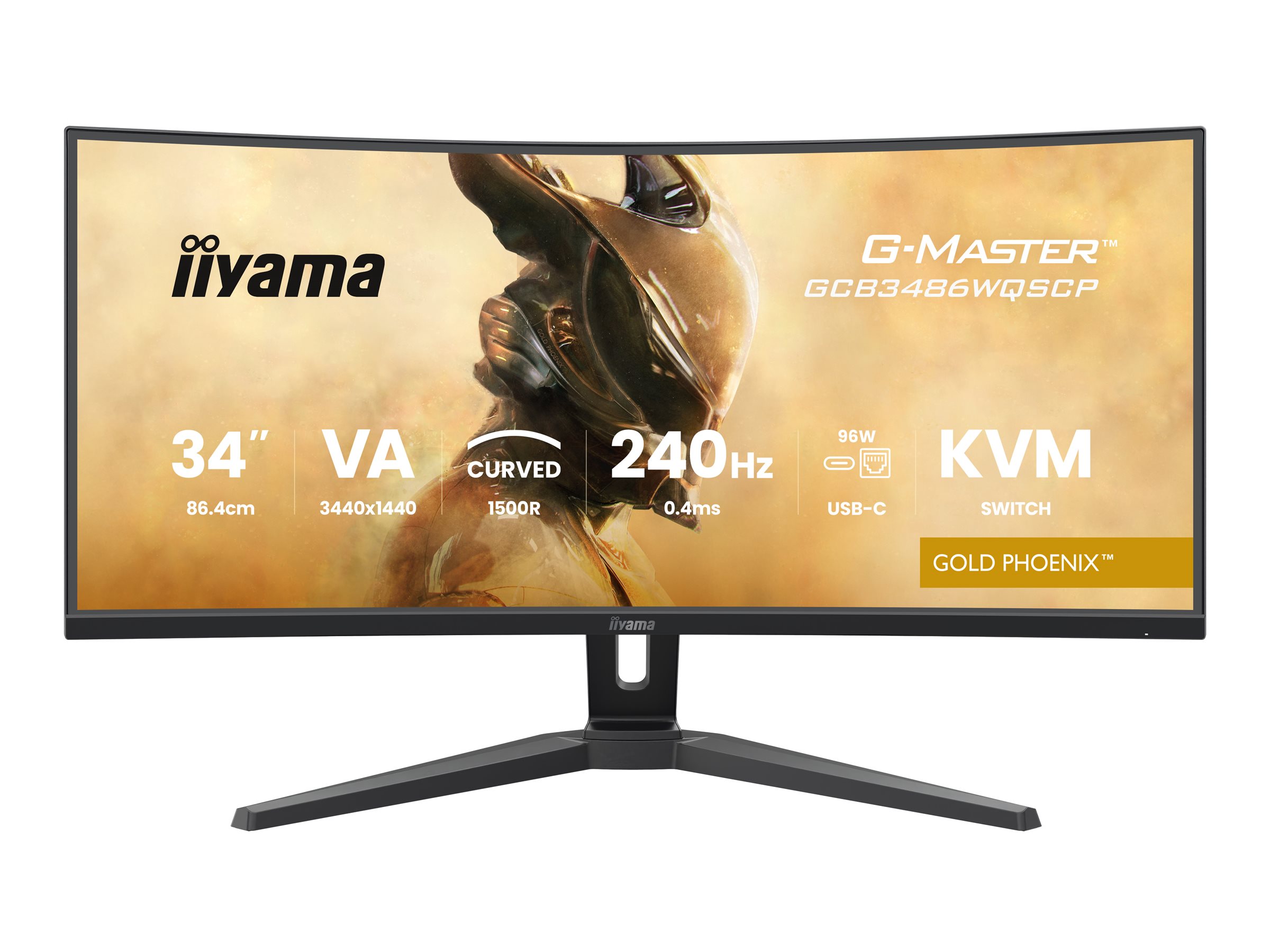 Iiyama G-MASTER Gold Phoenix GCB3486WQSCP-B1 - LED-Monitor - Gaming - gebogen - 86.4 cm (34")